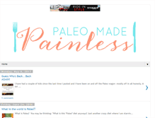 Tablet Screenshot of paleomadepainless.com